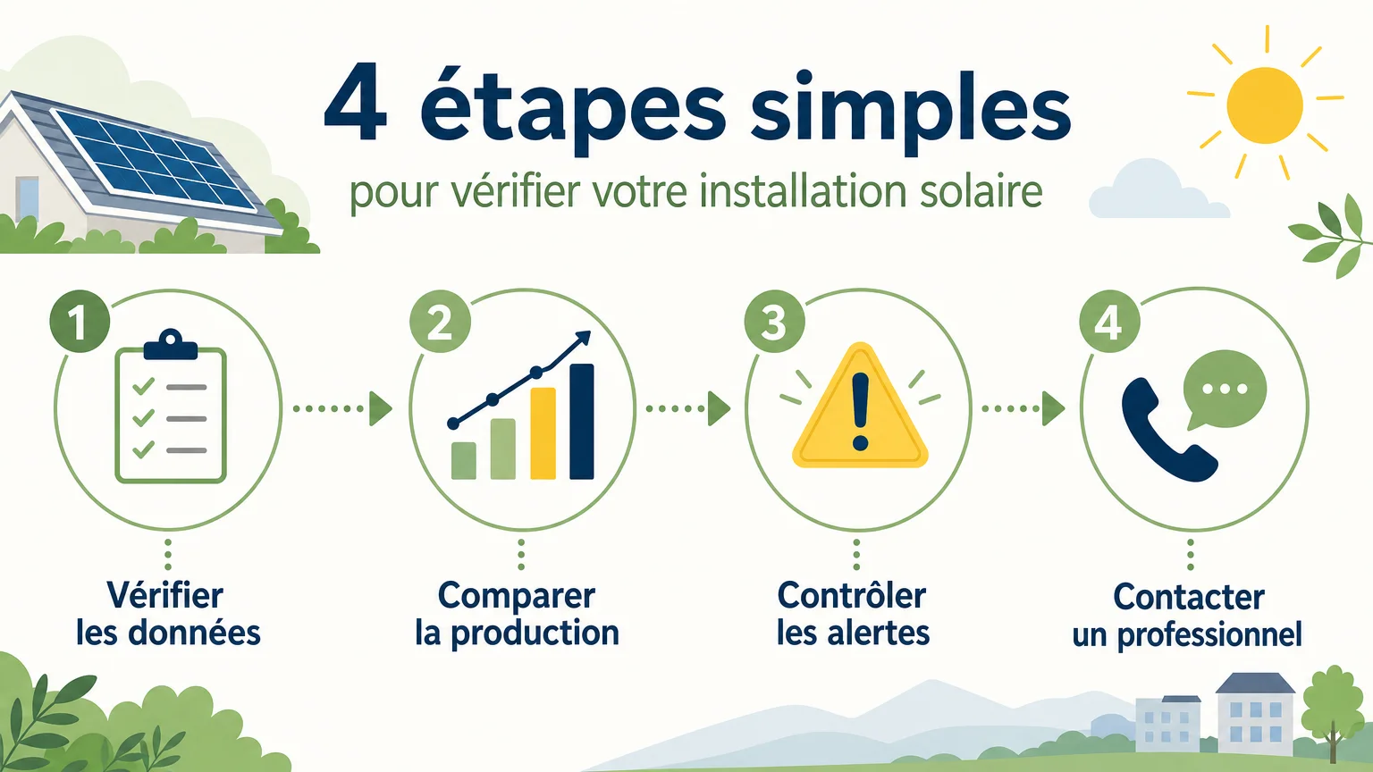 Checklist des contrôles à effectuer après la mise en service photovoltaïque
