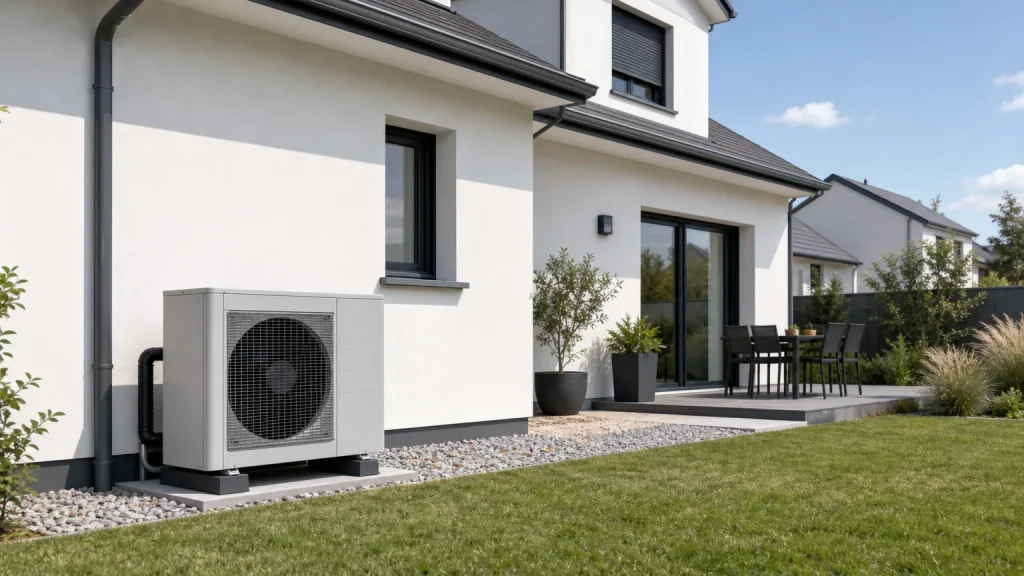 Maison équipée d’une pompe à chaleur air-eau