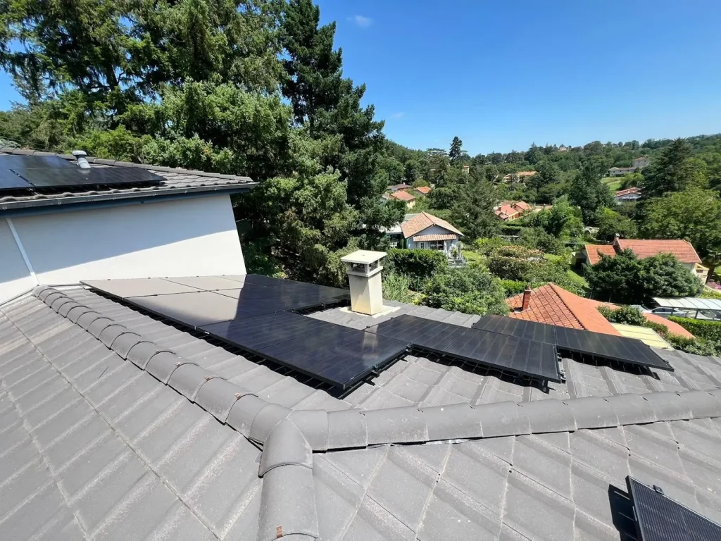 Installation photovoltaïque sur une maison individuelle